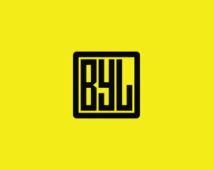BYL logo design vector template. BYL