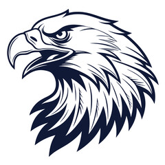Eagle Head Logo Vector Illustration Isolated On White Background For Branding And Design Projects