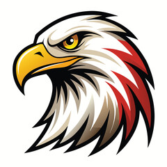 Eagle Head Logo Vector Illustration Isolated On White Background For Branding And Design Projects