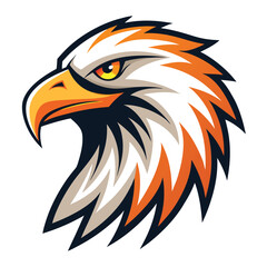 Eagle Head Logo Vector Illustration Isolated On White Background For Branding And Design Projects