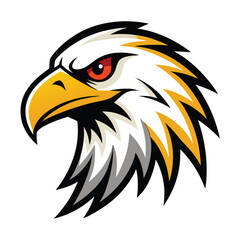 Eagle Head Logo Vector Illustration Isolated On White Background For Branding And Design Projects