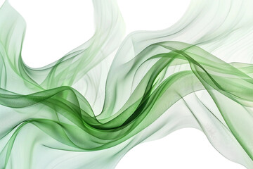 A green wave is shown on a white background