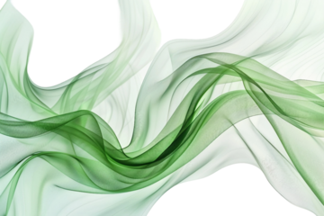 A green wave is shown on a white background
