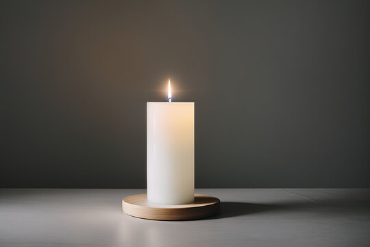 lit candle