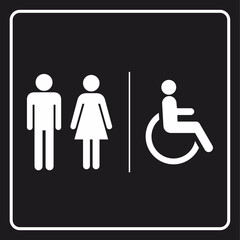 toilet icon black white