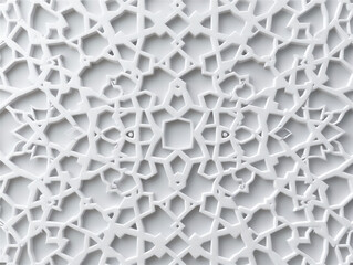 Islamic background with white Arabian pattern craft version 3