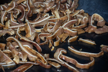 Seasoned and grilled pig's ears