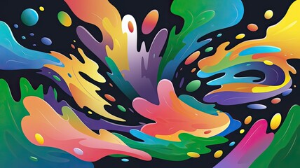 illustration of a modern art