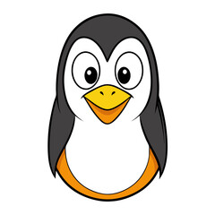 Funny Penguin vector art illustration