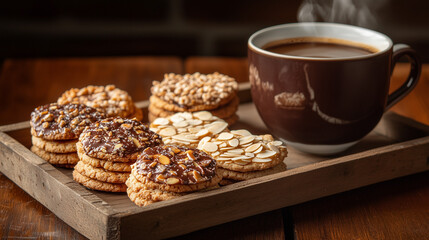 Florentine cookies and coffee