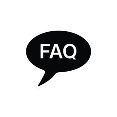 FAQ icon design template isolated illustration