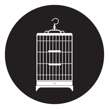 recommend clip art: bird cage icon illustration design
