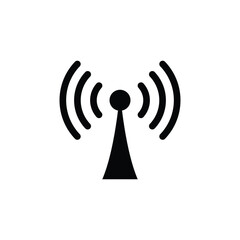 Wifi symbol icon design template isolated illustration