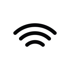 Wifi symbol icon design template isolated illustration