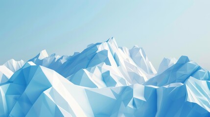 Abstract Mountain Landscape