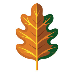 Obraz premium oak leaf vector art for autumn and seasonal design