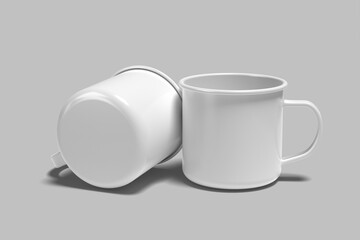 Enamel Mug Blank Mockup