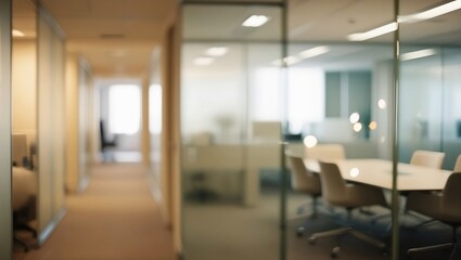 Fototapeta premium blurred photograph of a conference room