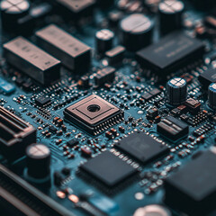 Obraz premium electronic circuit board