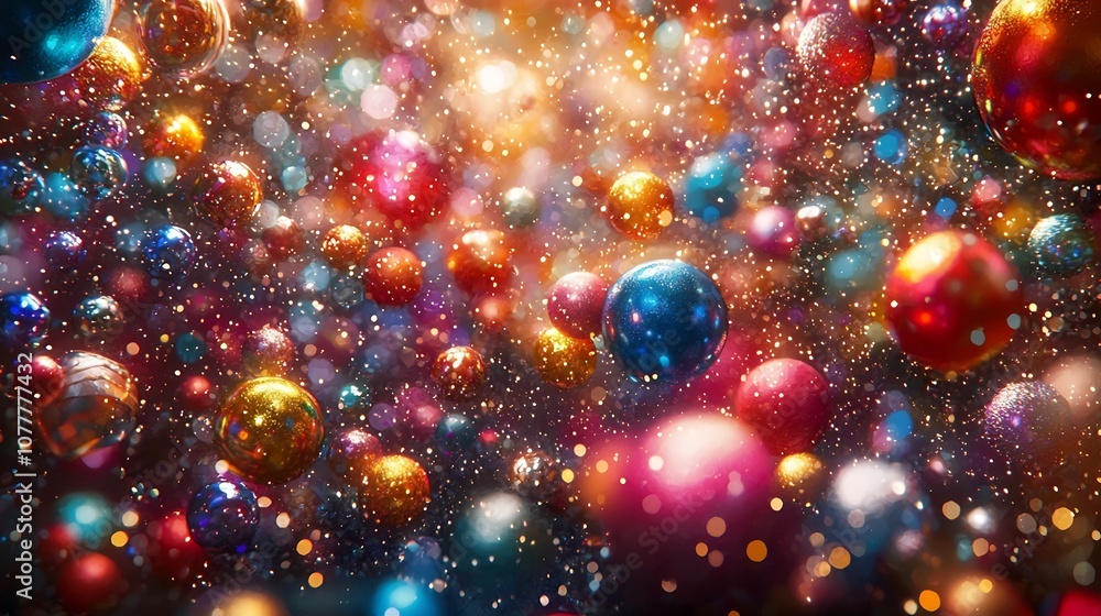Poster vibrant burst of colorful lights and celebrating the new year with joy and optimism a captivating an