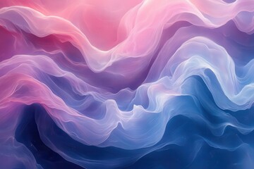 Obraz premium abstract decorative wallpaper featuring fluid intertwining lines in soothing pastel hues creating a serene backdrop that invites tranquility and creativity