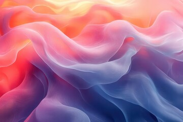 abstract decorative wallpaper featuring fluid intertwining lines in soothing pastel hues creating a serene backdrop that invites tranquility and creativity