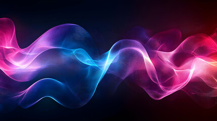 Obraz premium Abstract Background with Glowing Waves