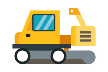 Construction Vehicle | isolated vector illustration on white background