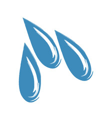 Obraz premium drop water brush stroke