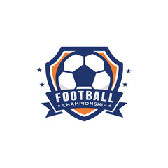 Football soccer logo template vector illustration