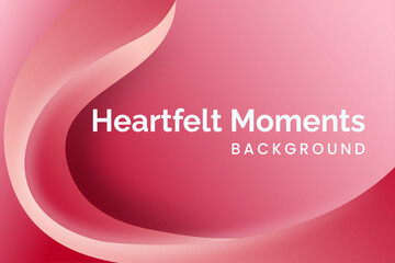 Flowing, graceful pink tones create a sophisticated yet warm Valentine's Wavy Background