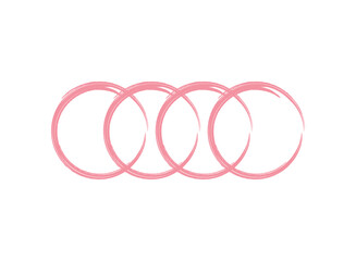 Naklejka premium connected circles geometric shape