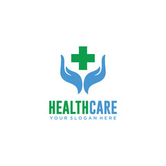 Obraz premium Health care logo template vector illustration