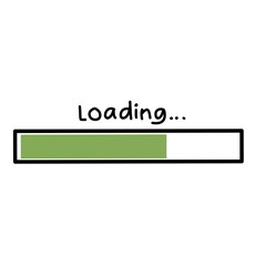 Loading progress bar icon