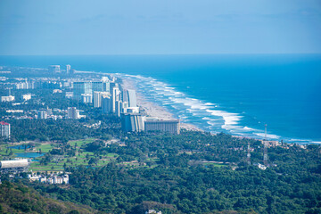 Fototapeta premium Acapulco beach, costa, Mexico. Pacific ocean, waves