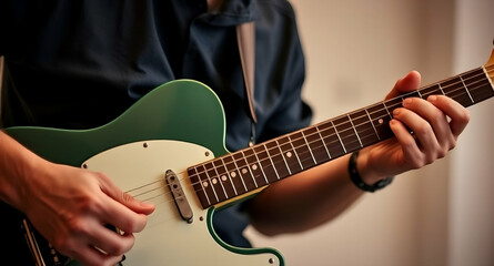 Fototapeta premium Playing Electric Guitar 