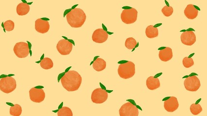 seamless pattern with orange