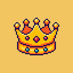 Pixel art Crown game asset design