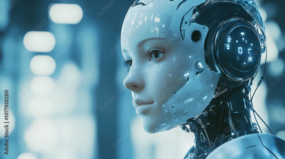 Poster an ai chatbot interacting with customers, handling inquiries and resolving common issues, freeing up