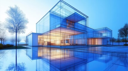 An AI-powered design software helping architects visualize new structures, offering design suggestions based on environmental and structural data