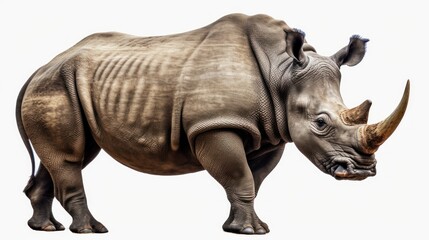 Obraz premium White Rhinoceros Portrait