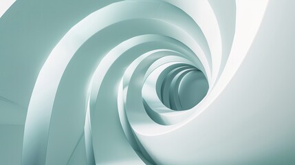 Obraz premium Futuristic white 3d background with abstract convex smooth waves.Technological light colored banner.Modern textured background for your projects