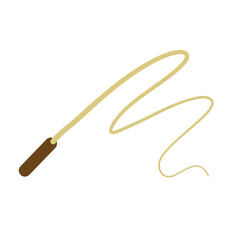 silhouette whip rope