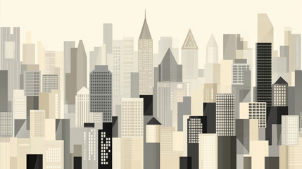 Fototapeta premium city skyscrapers pattern background