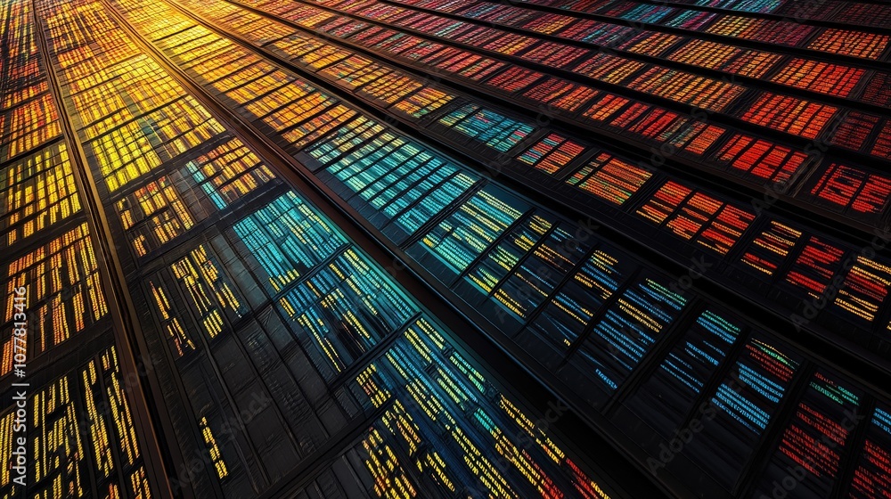 Poster an interactive stock index table showing performance data for major global indices.