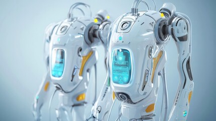 Explore innovative robotic ai healthcare equipment in a light background for enhanced medical solutions