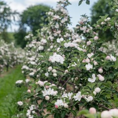 Fototapeta premium blooming apple tree