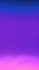 Fototapeta premium Purple gradient mystical moonlight sky with clouds and stars phone background wallpaper, mobile background.