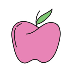 apple fruit doodle