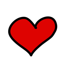 Hand drawn ink Hearts 